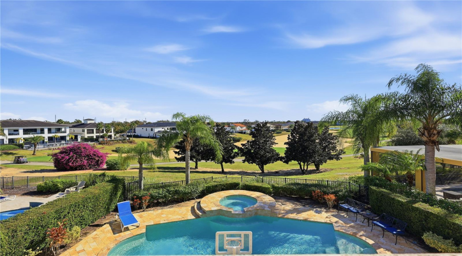 Back Balcony View of Golf Course