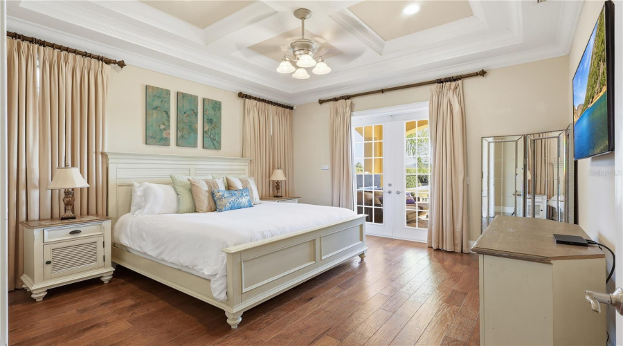 1st Floor Master Suite Bedroom 1 with Lanai Access