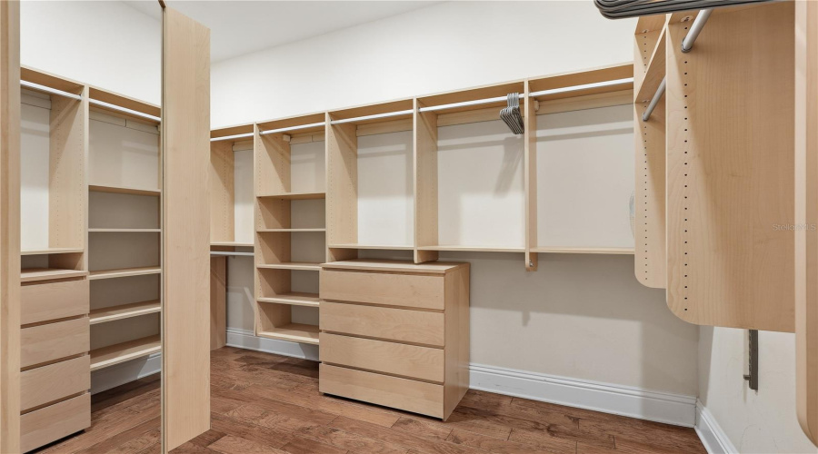 2nd Floor Master Suite "U" Shaped Walk In Closet in Master Suite Bedroom 2