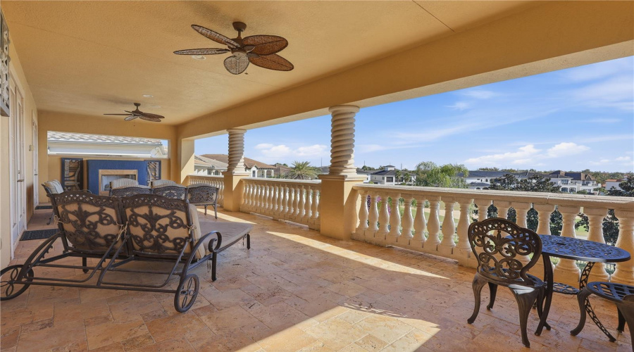 Balcony with Panoramic Golf View. Balcony Access from Bedrooms 2 & 3