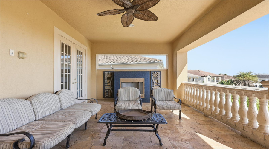 Balcony with Panoramic Golf View. Balcony Access from Bedrooms 2 & 3