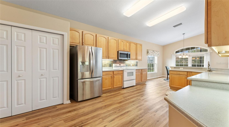 Luxury vinyl plank floor