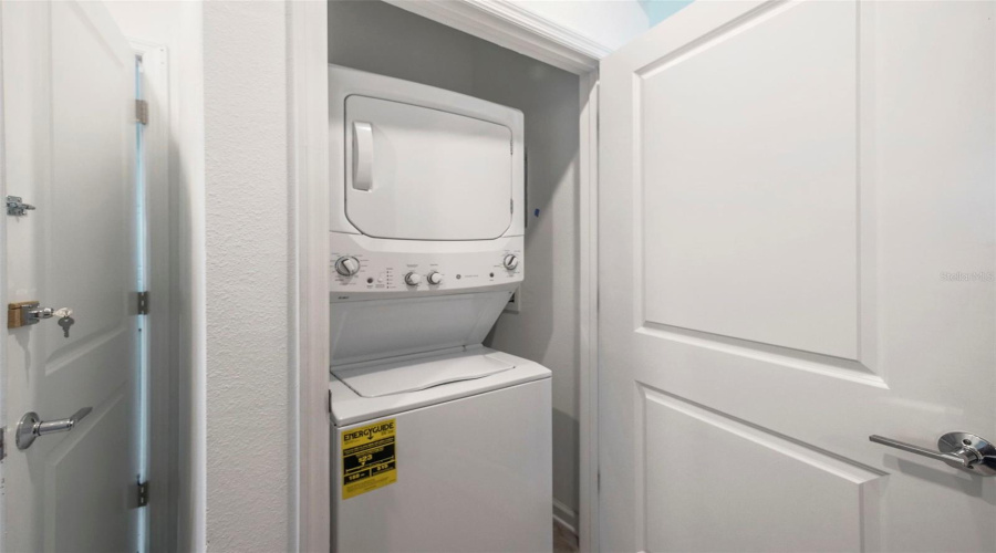 'Next Gen' apartment - laundry closet.