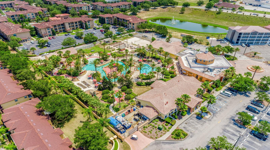 Owners and guests enjoy true RESORT STYLE AMENITIES, including the famous Tropical Paradise pool complex with water slide and LAZY RIVER, a fitness center, Frankie Farrell’s Pub & Grille, a classic ice cream shop, huge arcade and play area, and year-round activities that capture the best of the Central Florida vacation lifestyle.