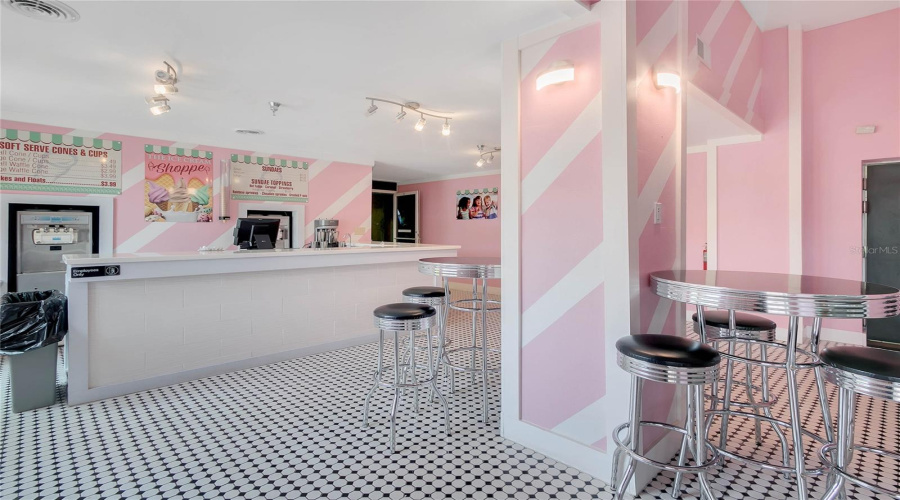 Ice cream shop.