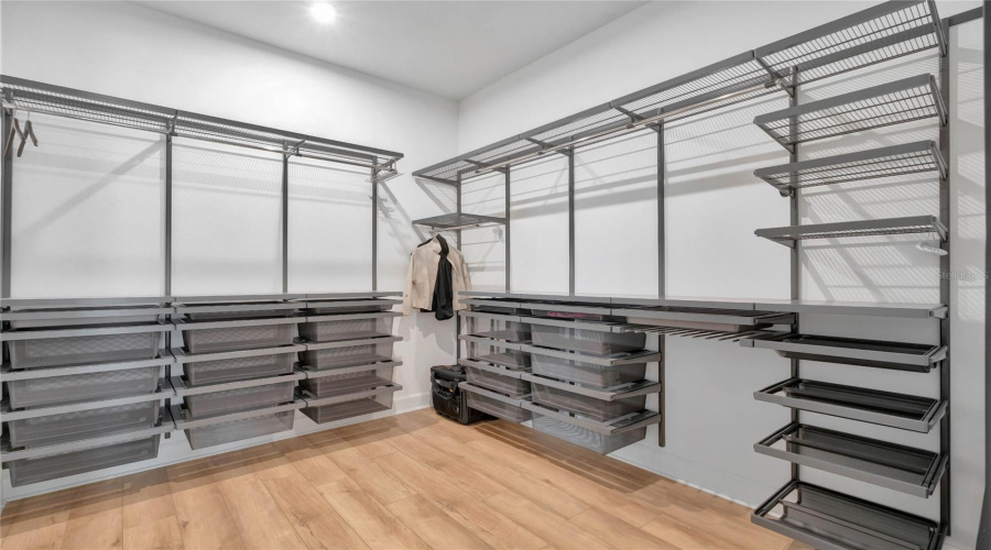 Master closet.