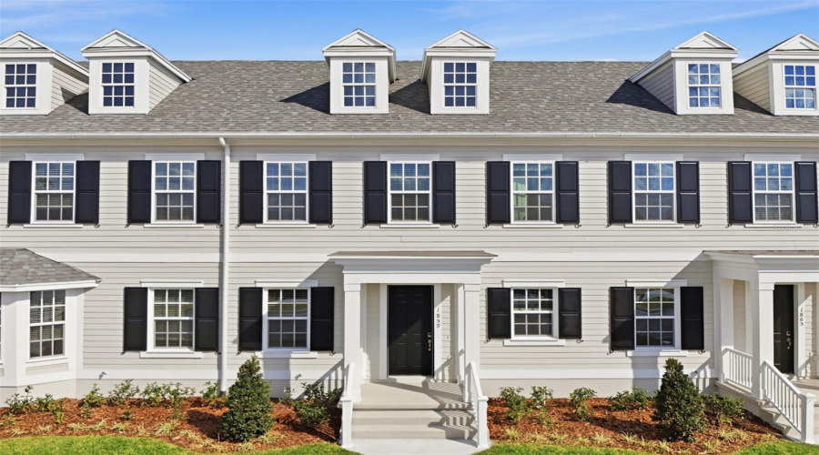 Island Village at Celebration Lot 284 Exterior - Aleutian Floorplan - Colonial Elevation