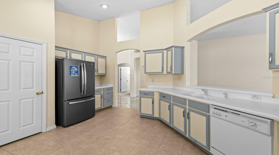 Open concept kitchen