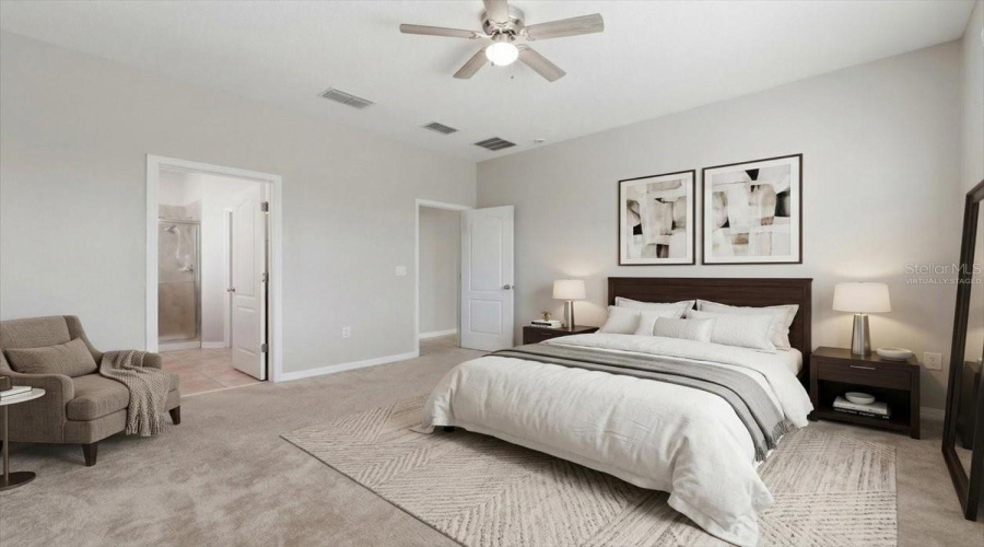 Master Bedroom-Virtually Staged