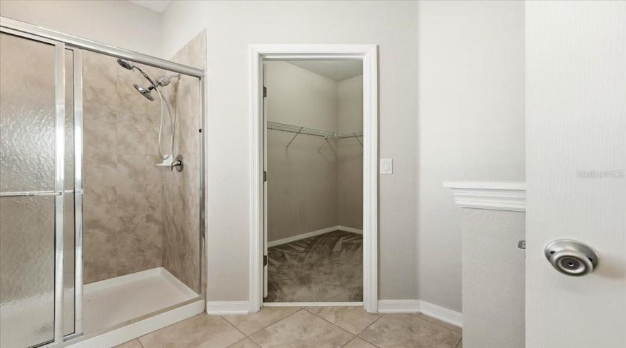 Master Shower and Closet