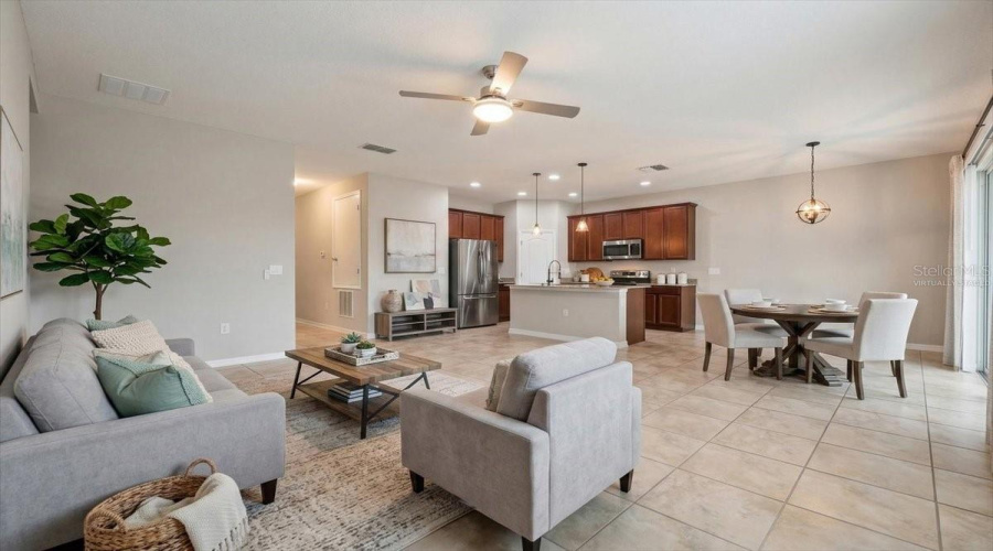 Great Room Virtually Staged