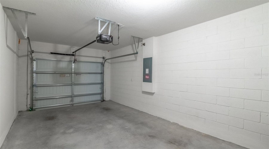 One car attached garage