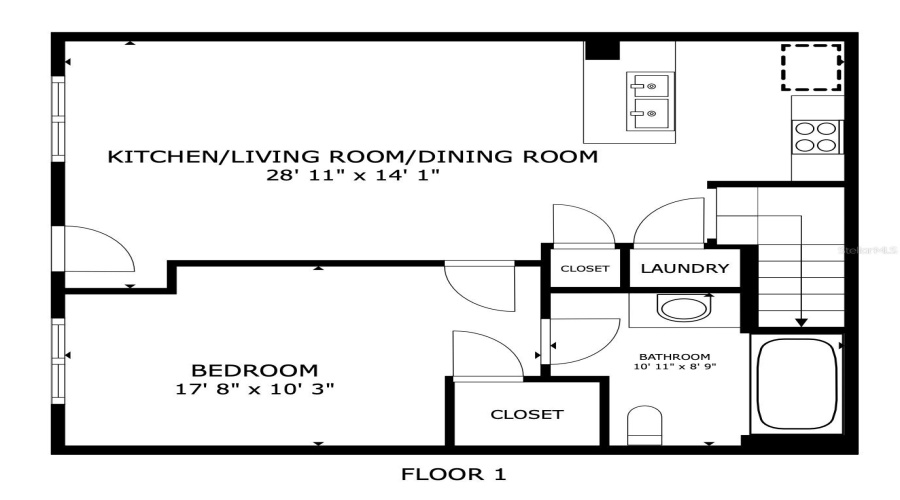 KISSIMMEE, Florida 34746, 3 Bedrooms Bedrooms, ,2 BathroomsBathrooms,Residential,For Sale,GALA,0,MFRS5146030