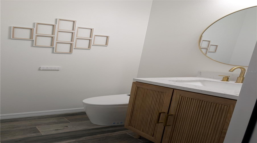 1/2 BATHROOM IN GARAGE