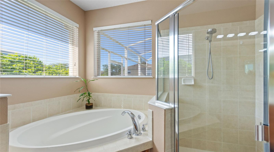 MASTER BATH W/GARDEN TUB & SHOWER STALL