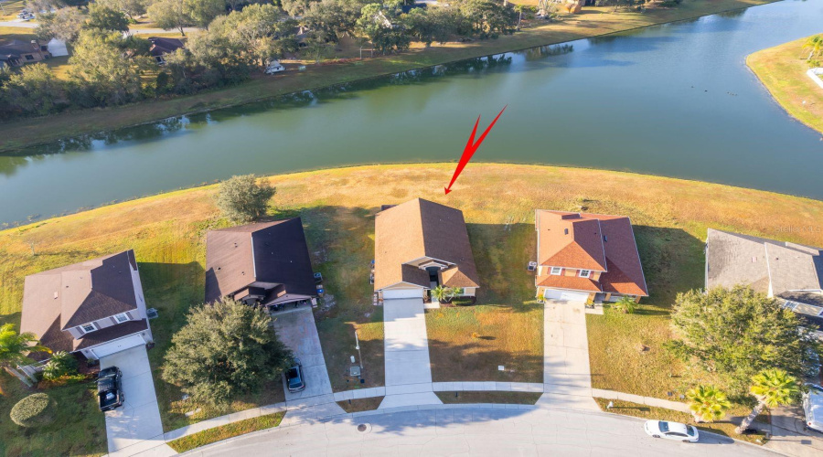 Aerial Front view and waterview