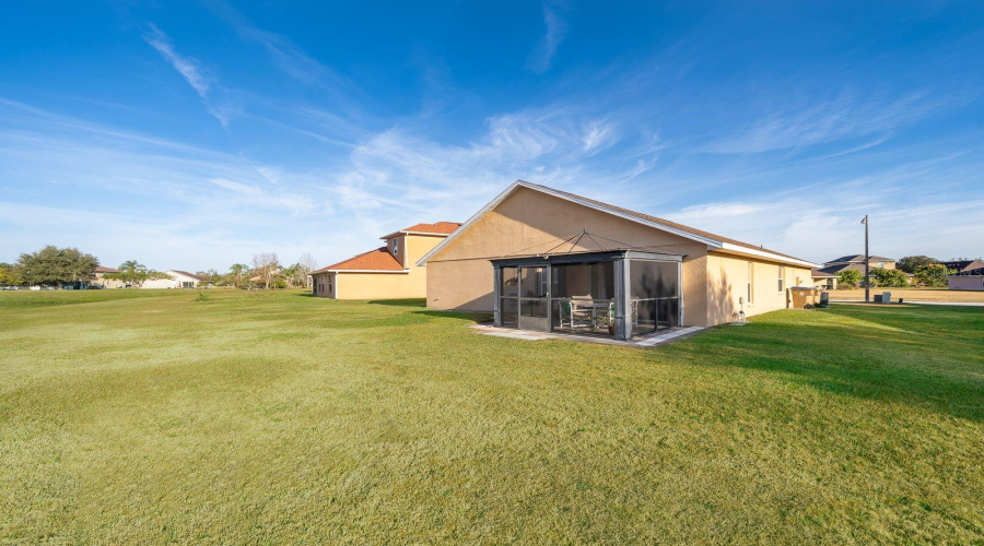 Rear view from property