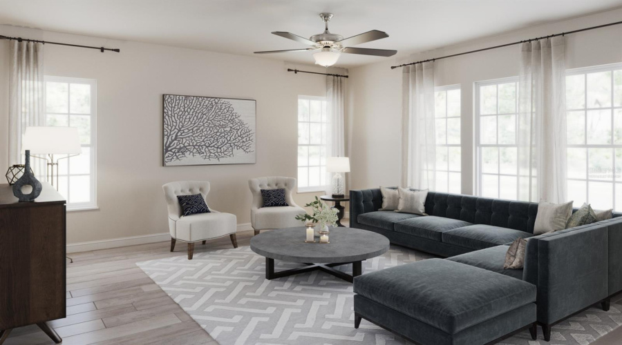 *virtually staged* Island Village Marco Great Room