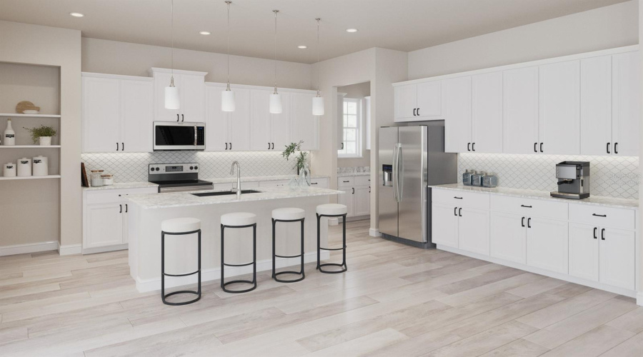 *virtually staged* Island Village Marco Kitchen
