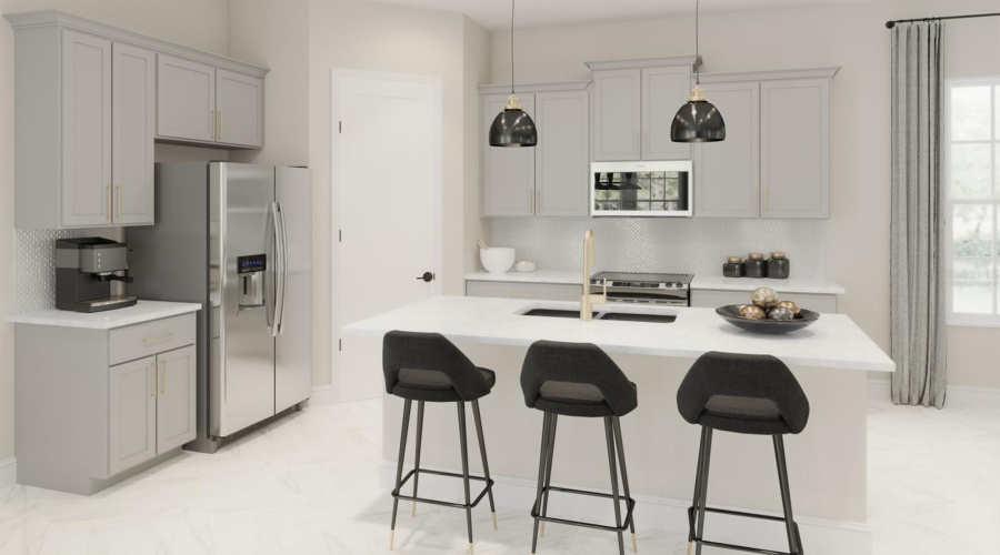 *virtually staged* Island Village Hatteras Kitchen