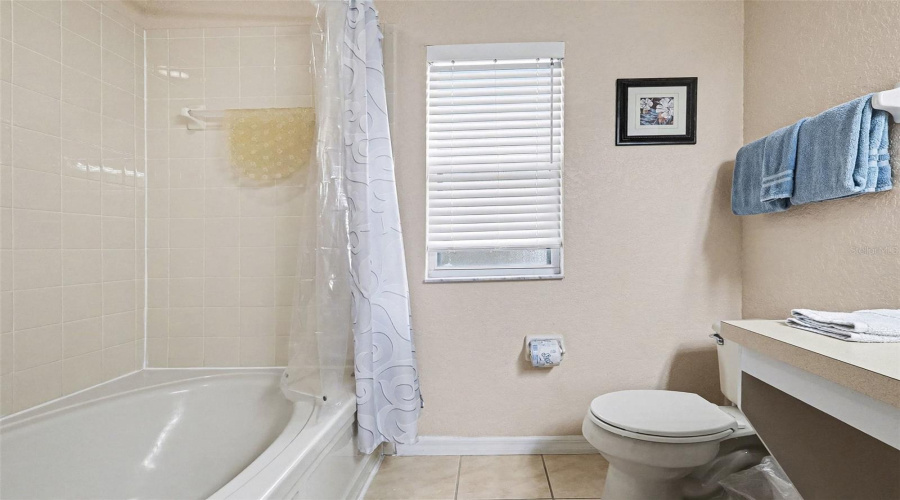 Master bathroom with garden tub/shower combo