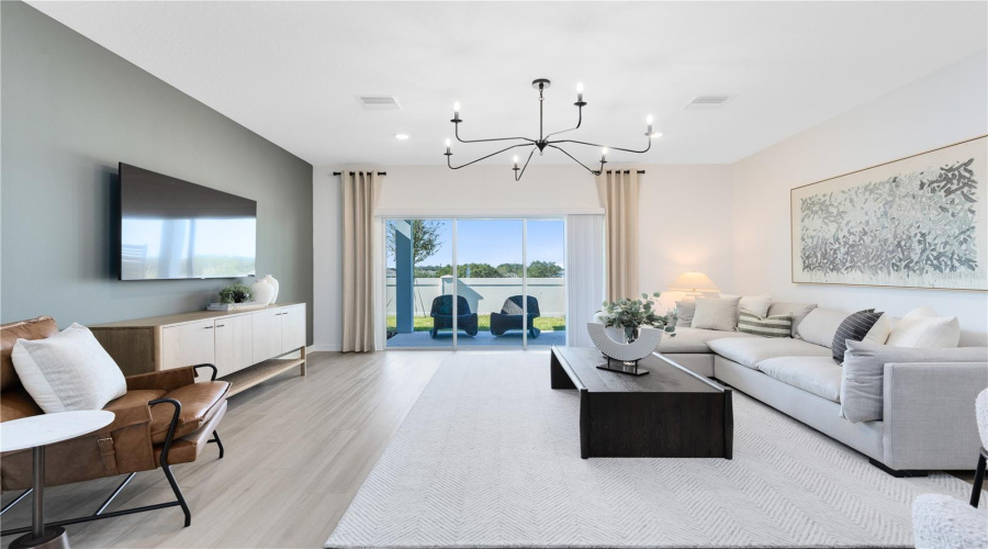 Model Home Design Only. Pictures and furnishings are for illustrative purposes only. Elevations, colors and options may vary. Furniture is for model home staging only.