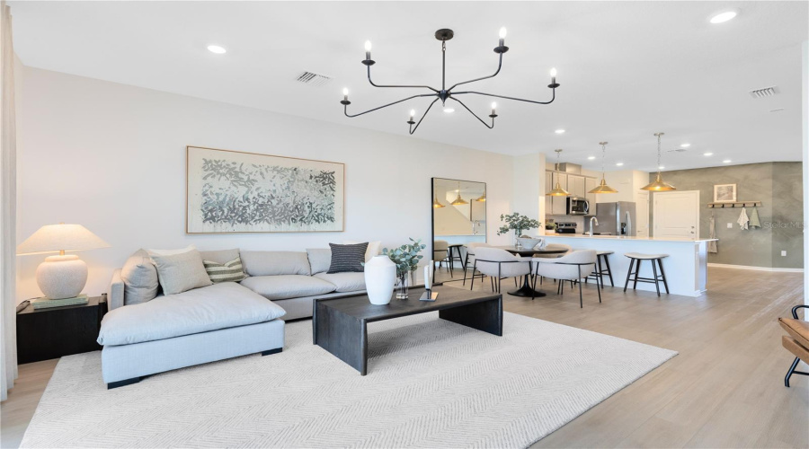 Model Home Design Only. Pictures and furnishings are for illustrative purposes only. Elevations, colors and options may vary. Furniture is for model home staging only.