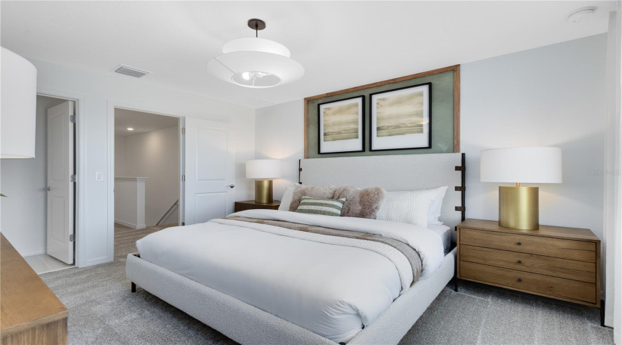 Model Home Design Only. Pictures and furnishings are for illustrative purposes only. Elevations, colors and options may vary. Furniture is for model home staging only.