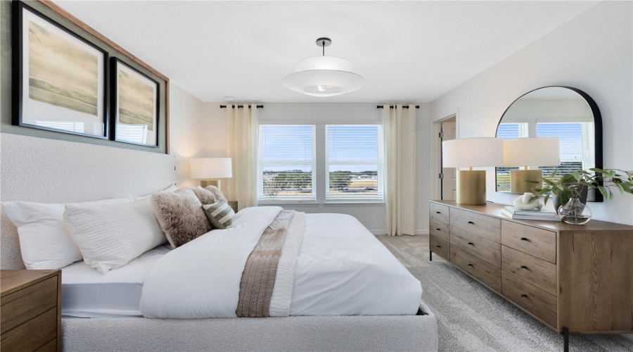 Model Home Design Only. Pictures and furnishings are for illustrative purposes only. Elevations, colors and options may vary. Furniture is for model home staging only.