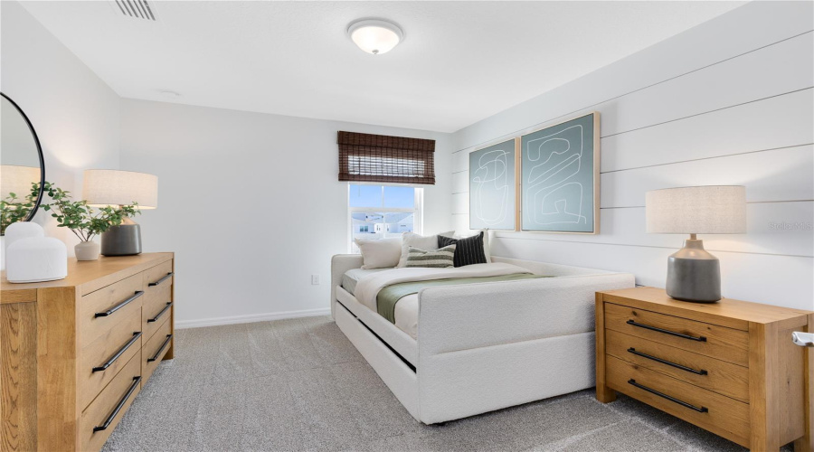 Model Home Design Only. Pictures and furnishings are for illustrative purposes only. Elevations, colors and options may vary. Furniture is for model home staging only.