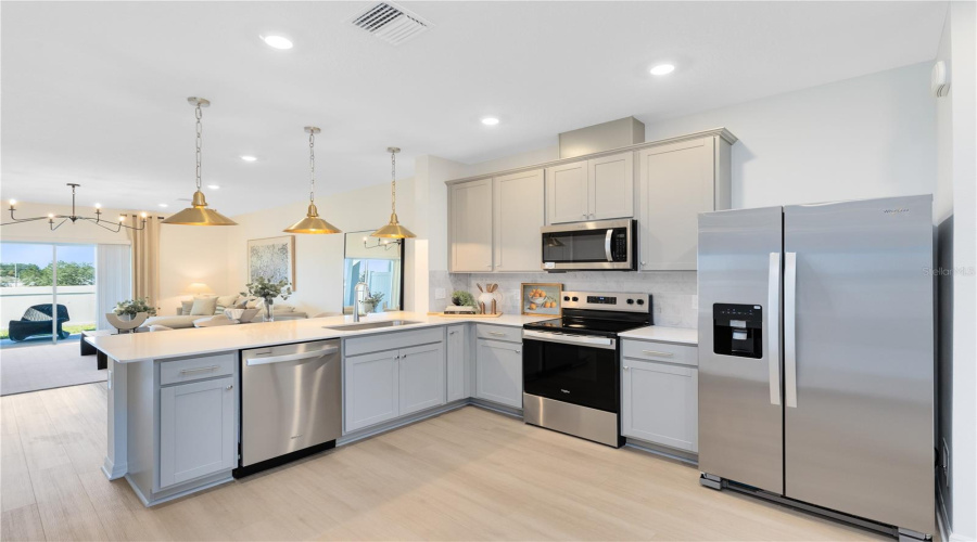 Model Home Design Only. Pictures and furnishings are for illustrative purposes only. Elevations, colors and options may vary. Furniture is for model home staging only.