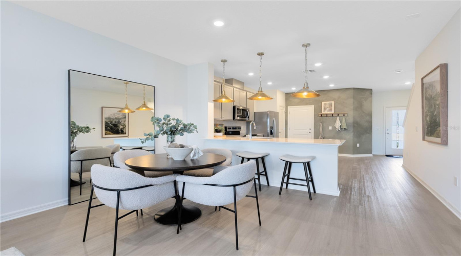 Model Home Design Only. Pictures and furnishings are for illustrative purposes only. Elevations, colors and options may vary. Furniture is for model home staging only.