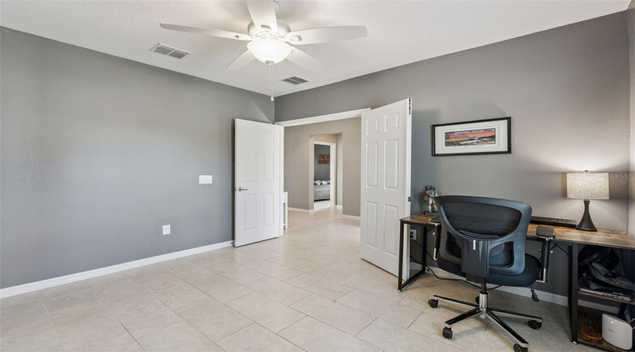 private office provides the perfect work-from-home setup or flex space.