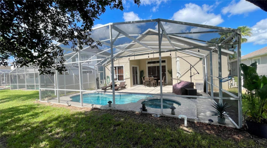 South Facing Heated Pool and Spa Overlooking the Golf Course