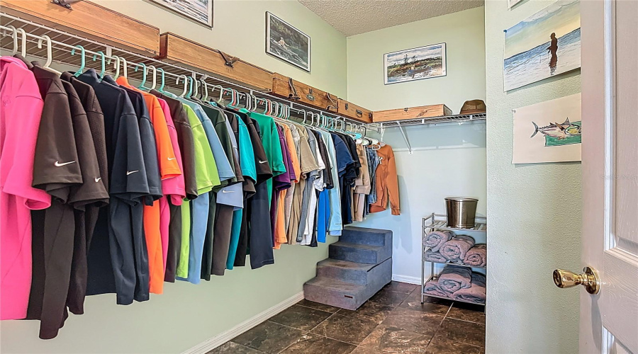 Primary closet