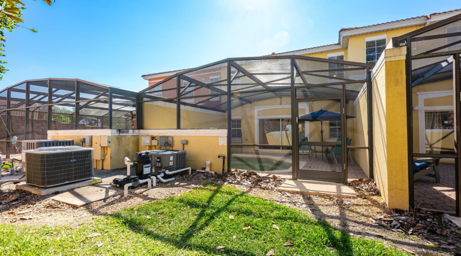 The back of the home.