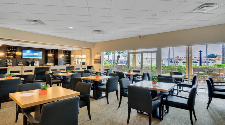 The on-site restaurant.