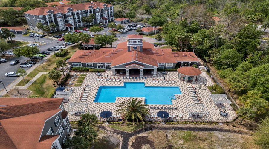 Clubhouse and one of the community pools.