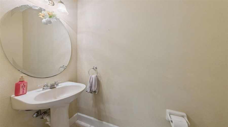 Half bathroom downstairs