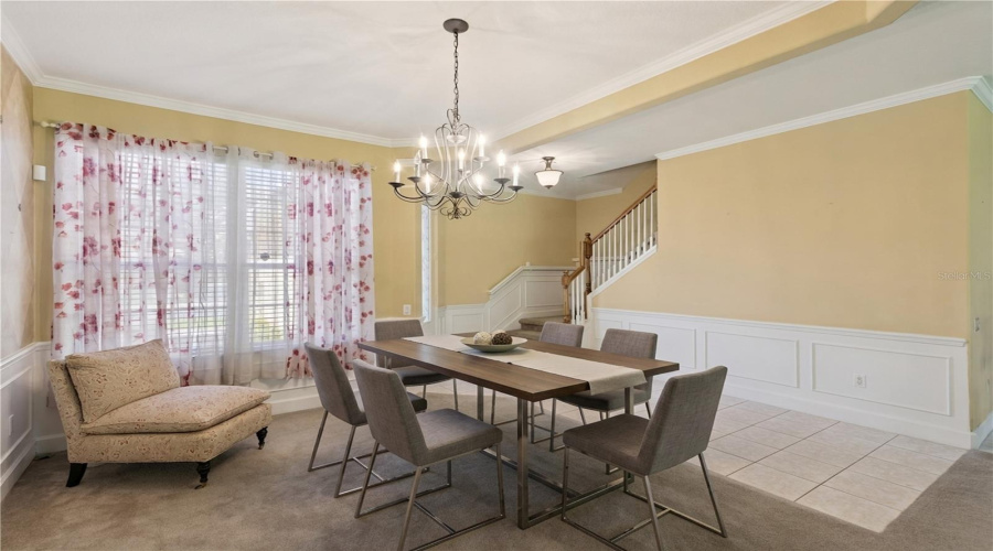 Formal dining room space
