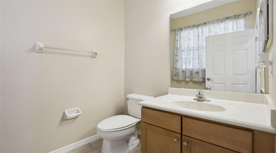 Half bathroom downstairs