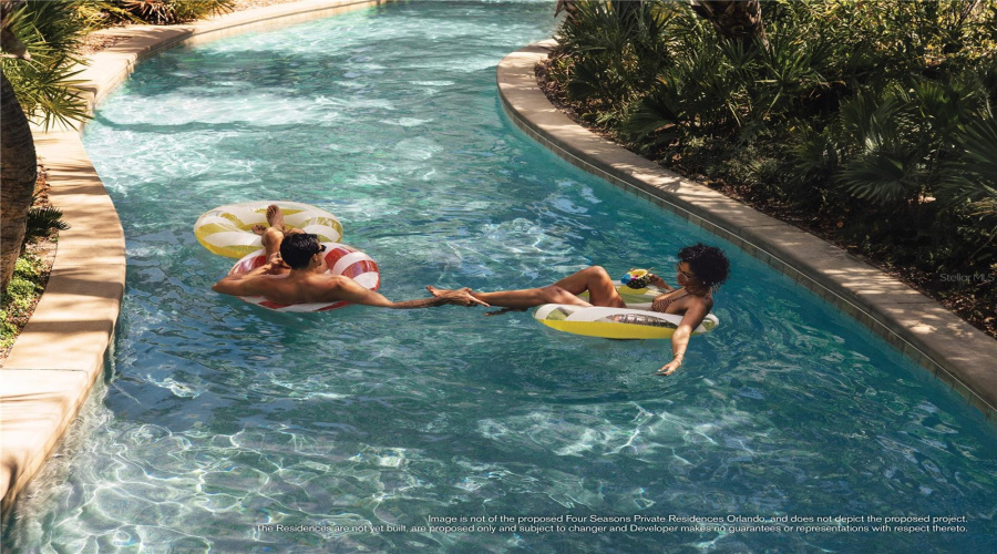 Four Seasons Resort Orlando Amenities: A Recreational Paradise. Four Seasons offers an elevated lifestyle through a remarkable selection of amenities. Splash around with the family at Explorer Island water park, or unwind beneath swaying palms at Oasis adult-only pool.