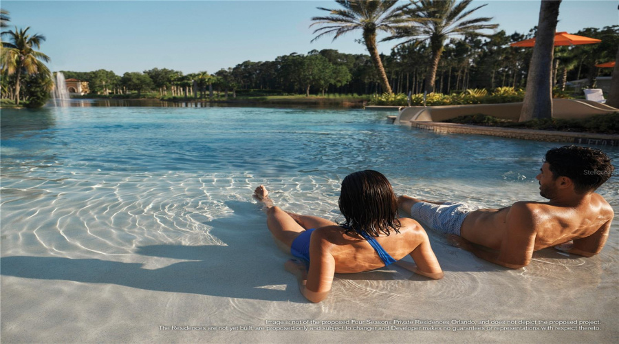 Four Seasons Resort Orlando Amenities: A Recreational Paradise. Four Seasons offers an elevated lifestyle through a remarkable selection of amenities. Splash around with the family at Explorer Island water park, or unwind beneath swaying palms at Oasis adult-only pool.