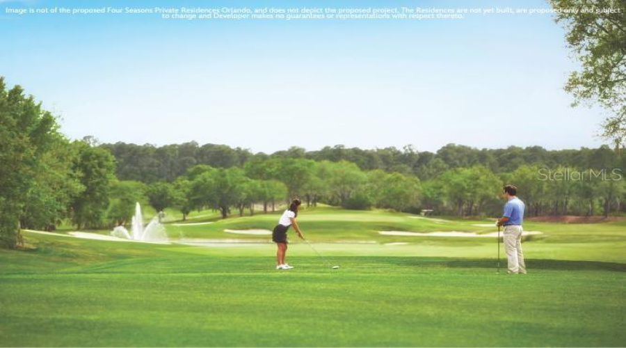 Four Seasons Resort Orlando Amenities: The Tom Fazio-designed 18-hole course is a par-71, with 6,901 yards and four sets of tees to accommodate all skill levels.