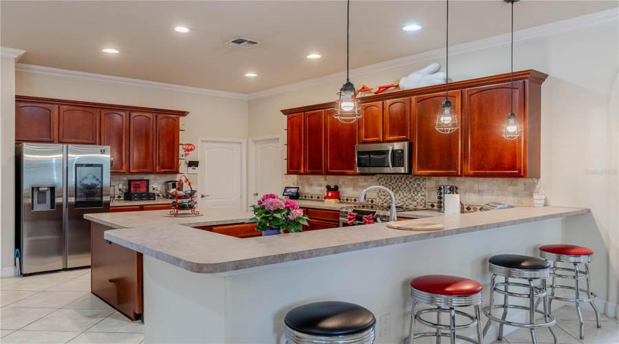 Door to converted garage and laundry room