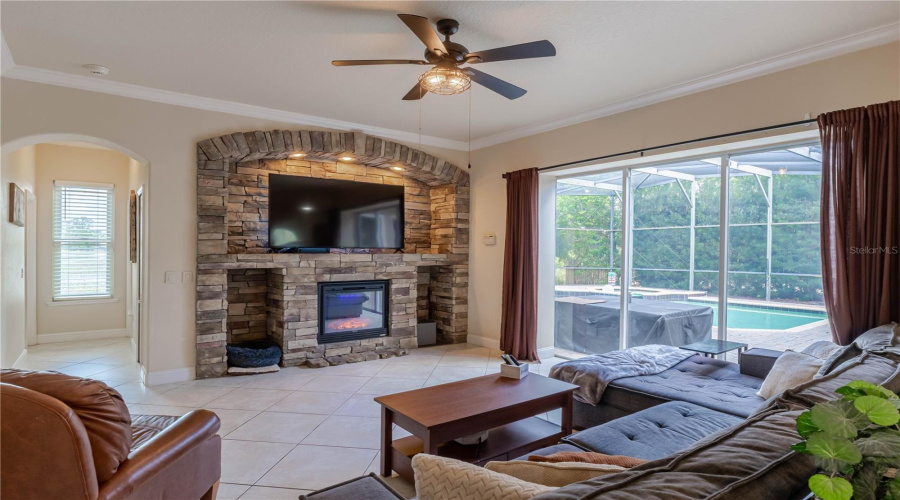 Sliders out to pool deck