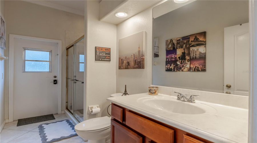 Bathroom 3 that is considered the "pool bath"