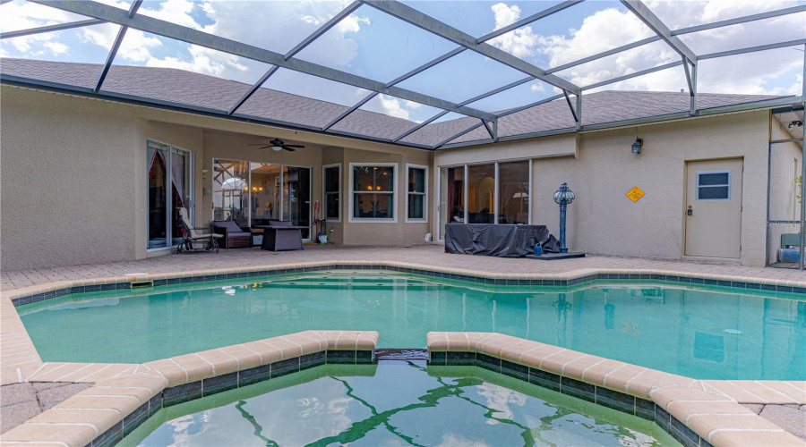 Pool and spa are heated with new pool motor just replaced