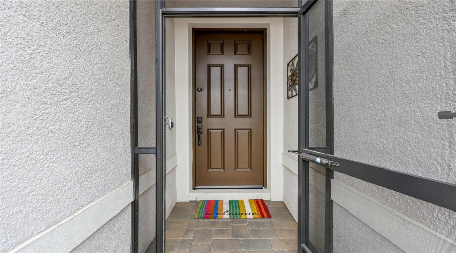 Screened front entry