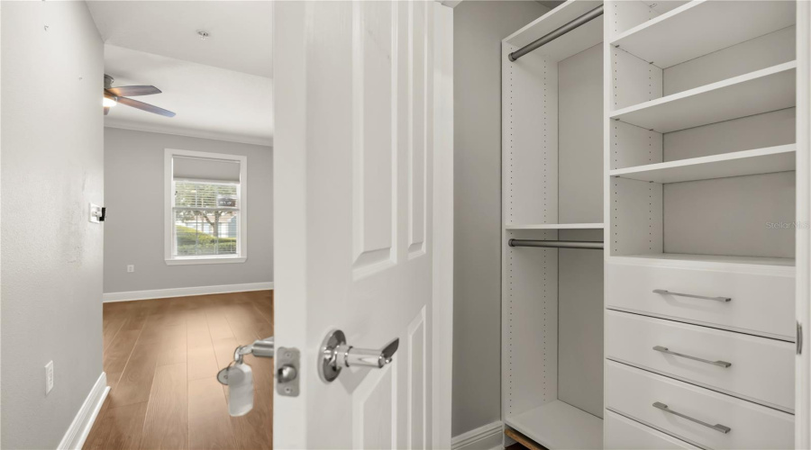 Built in closets first floor